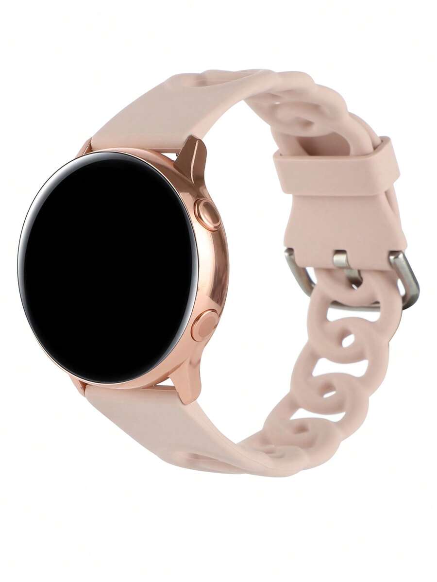 1 pièce Bracelet de montre intelligente à trou de beignet compatible avec Samsung 20mm 22mm