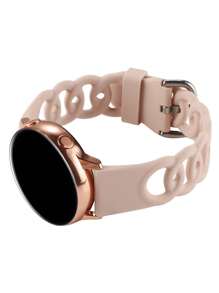1 pièce Bracelet de montre intelligente à trou de beignet compatible avec Samsung 20mm 22mm