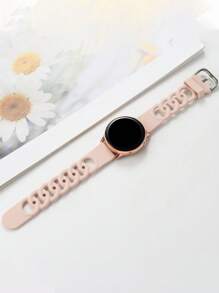 1 pièce Bracelet de montre intelligente à trou de beignet compatible avec Samsung 20mm 22mm