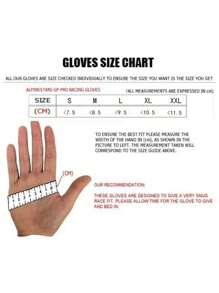 1pair Touch Screen Full Finger Summer Motorcycle Motocross Racing Gloves - Red - View 3