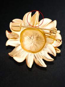 1 chiếc trâm trang trí hàng ngày của phụ nữ thiết kế ong và hoa hướng dương hợp thời trang - Nhiều màu - Xem 3
