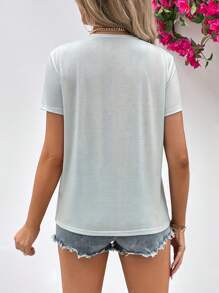 SHEIN LUNE Áo thun nữ Đồ họa Giải trí - Nhiều màu - Xem 2