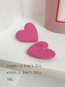 心耳釘 - 玫紅色 - 查看 3