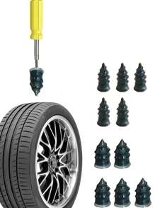 10pcs Car Tire Repair Screw - Black - View 2