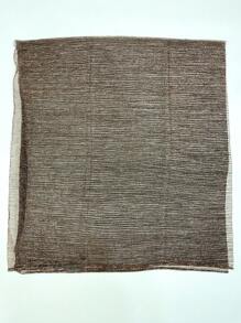 極簡薄透圍巾 - 咖啡棕 - 查看 3