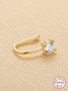 Vòng bít mũi trang trí bằng đá khối Zirconia - Vàng - Xem 5