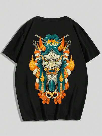 Project Youkaiverse Herren Cartoon Grafik T-shirt