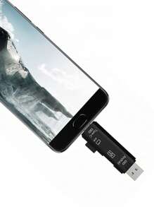 3 In 1 Card Reader - Black - View 1