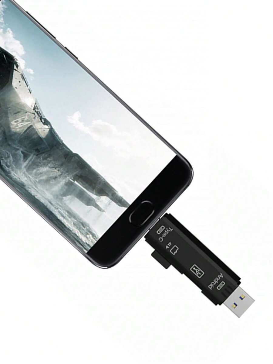 3 In 1 Card Reader - Black - View 1