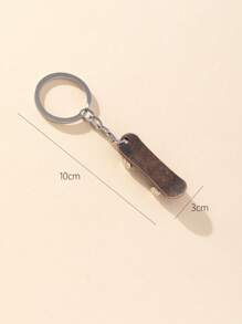 石頭吊墜鑰匙圈 - 銅色 - 查看 3