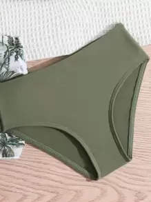 年轻女孩热带印花露肩比基尼套装带沙滩裙夏季海滩 - 彩色 - 查看 3