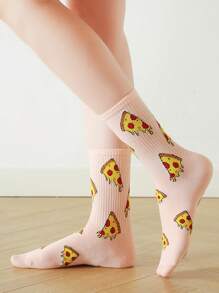 1 Đôi Vớ Thủy Thủ Đoàn Họa Tiết Dâu & Hoa Ngẫu Nhiên Cho Nữ Cho Cuộc Sống Hàng Ngày - Nhiều màu - Xem 2