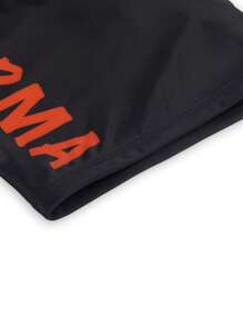 Hombres Shorts de natación con estampado de dibujos animados pierna cuadrada - Multicolor - Ver 4