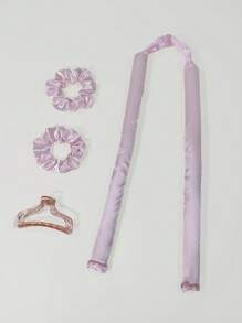 4 piezas Rulos Set herramienta - Rosa - Ver 2