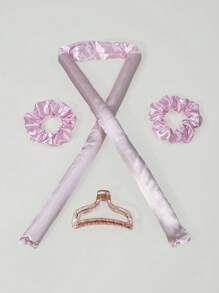 4 piezas Rulos Set herramienta - Rosa - Ver 3