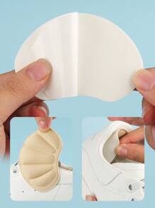 1pair Breathable Shoe Inserts, Stylish Shoe Inserts For Sneakers - Beige - View 4