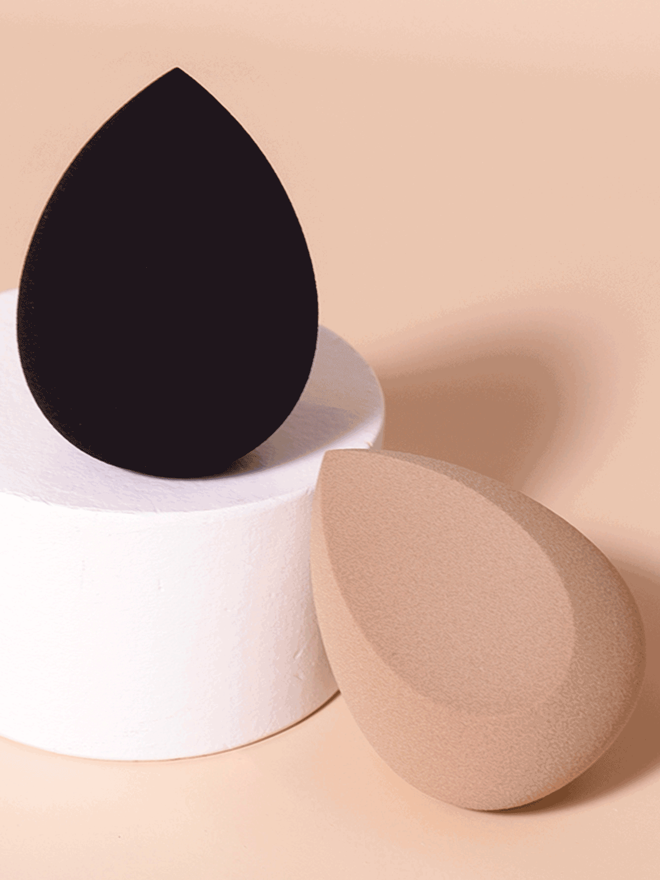 Bộ 2 miếng mút trang điểm khô và ướt, mút trang điểm mềm không chứa latex, phù hợp với mọi loại da, vật dụng thiết yếu hàng ngày và khi đi du lịch - Nhiều màu - Xem 2