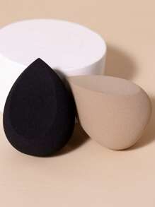 2 件装干湿化妆海绵套装，不含乳胶的柔软化妆混合海绵，适合所有皮肤类型，日常和旅行必备 - 彩色 - 查看 5