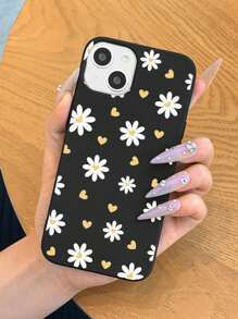 Daisy Pattern Phone Case - Multicolor - View 1