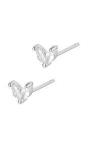 Newsoul Bông tai bạc đính đá Cubic Zirconia - Trong sáng - Xem 2