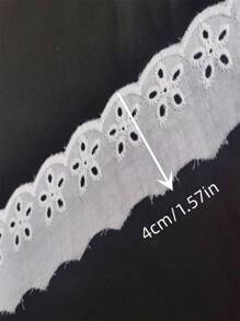 2m Hollow Out Lace Trim, Embellishment For Holy Month, Wedding, Mother's Day, Accessories, Dolls, Bridal Outfits, Diy Craft Projects, Home Decoration, Dress Extension, Curtains, Pillows, Aprons, Sewing Diy, Etc.