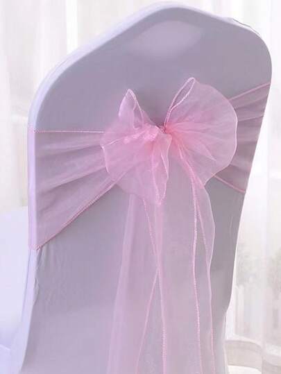 10 件粉色椅子腰带蝴蝶结带蝴蝶和花朵装饰适合圣诞节、万圣节派对秋季、圣诞节