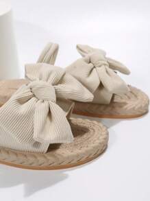 女士蝴蝶结人字拖凉鞋，厚底百搭，夏季时尚，仙女风，可搭配连衣裙