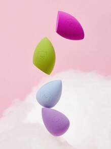 SHEIN X Care Bears 4pcs/Set Makeup Sponge Set,Cheer Bear, Grumpy Bear,Good Luck Bear,Share Bear - Multicolor - View 2