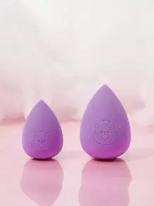 SHEIN X Care Bears 4pcs/Set Makeup Sponge Set,Cheer Bear, Grumpy Bear,Good Luck Bear,Share Bear - Multicolor - View 8