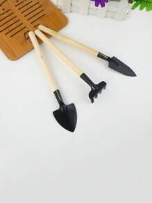 3入組木柄園藝鏟套裝