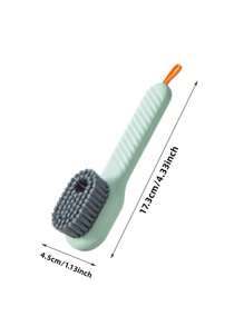 1入組TPR橡膠鞋清潔多功能液體填充鞋刷 - 綠色 - 查看 2