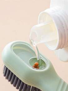 1入組TPR橡膠鞋清潔多功能液體填充鞋刷 - 綠色 - 查看 6