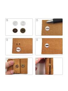 12入組/套混合顏色DIY工藝品磁性按扣搭扣用於DIY磁性搭扣搭扣 - 彩色 - 查看 4