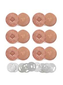 10 Cái/bộ Đồ Trang Trí Từ Tính Chốt Chụp Móc Cài Nút, Từ Tính Chốt Chụp Móc Cài Nút Cho DIY - Hoa hồng vàng - Xem 1