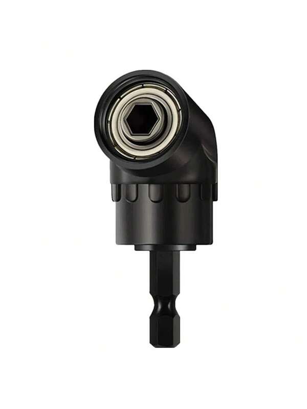 1pc Black 105 Degree Angle Screwdriver Set Drill Hex Bit Socket Adapter, Tools For Men