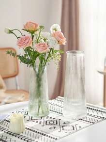 مزهرية زجاج زهرة مبسط شفاف الى منزل قطعة واحدة - شفاف - مشاهدة 2