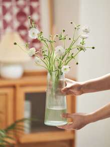 مزهرية زجاج زهرة مبسط شفاف الى منزل قطعة واحدة - شفاف - مشاهدة 3