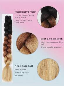 Bím tóc tổng hợp dài thêm - Ombre - Xem 4