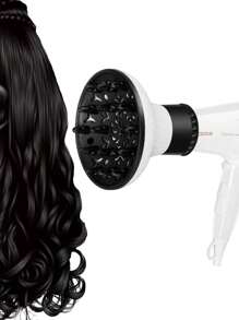 吹风机扩散器喷嘴，蜗牛卷发丰盈器，可调节以适应 1.5 英寸 - 2.7 英寸的吹风机，适用于市场上 90% 以上的吹风机设计，返校、旅行度假必备品，女士发饰 - 彩色 - 查看 2