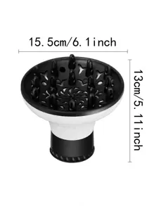 吹风机扩散器喷嘴，蜗牛卷发丰盈器，可调节以适应 1.5 英寸 - 2.7 英寸的吹风机，适用于市场上 90% 以上的吹风机设计，返校、旅行度假必备品，女士发饰 - 彩色 - 查看 3