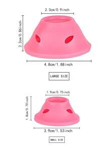 10pcs Magic Hair Curlers Set By Smilco, Including 5 Large And 5 Small Sizes, Suitable For Women And Girls - Pink - View 3