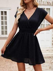 Breezaya Đầm Trọn gói màu trơn Giải trí - màu đen - Xem 3