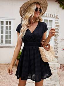 Breezaya Đầm Trọn gói màu trơn Giải trí - màu đen - Xem 5