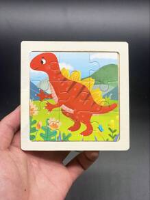 1件套卡通恐龍圖案益智玩具 - 紅色 - 查看 4