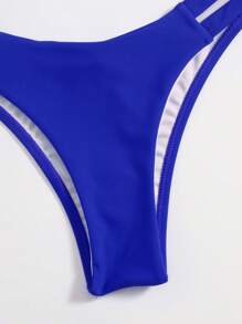 SHEIN Swim Summer Beach Cut Out Side Bikini Bottom