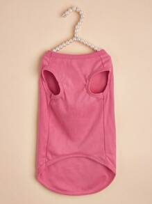 1件“我爱爸爸”宠物衣服，夏季透气可爱狗狗/猫咪背心，薄款面料，适合贵宾犬、斗牛犬等犬种。 - 玫紅色 - 查看 6