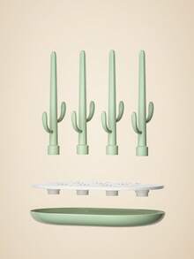 6 piezas Bebé con diseño de cactus Botella Rejilla de drenaje - Multicolor - Ver 4