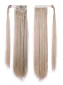 28Inch Synthetic Ponytail Extensions Wrap Around Ponytail With Unique Pocket Natural Straight Hair For Women Girls - Multicolor - View 6