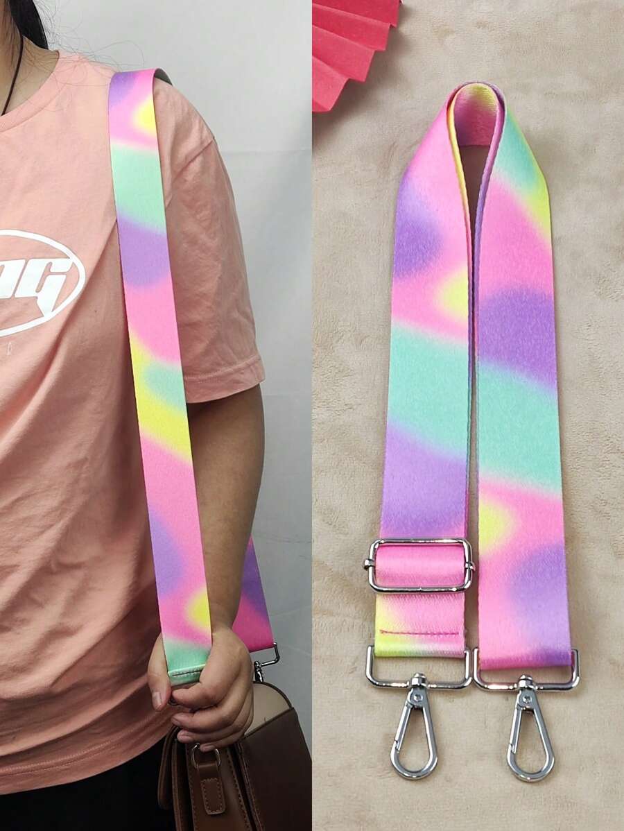Random Colourblock Bag Strap Adjustable - Multicolor - View 1