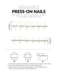 Nâng Cấp Vẻ Ngoài Của Bạn Với 120 Chiếc Dài Hạnh Nhân Trong Suốt Trong Suốt Móng Tay Giả Cho Gia Đình Tự Làm Móng Tay Salon Bấm Móng Tay ấn Vào Móng Tay Dụng Cụ Làm Móng - Trong sáng - Xem 4